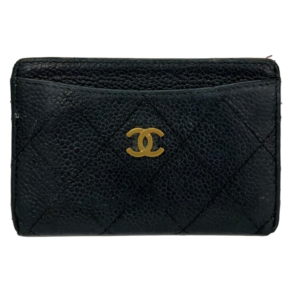 Chanel Matelasse Black Calfskin Card #358429C67B